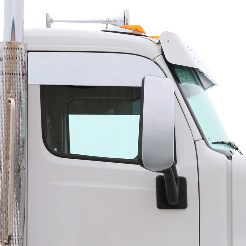 RoadWorks | Stainless Steel 6" Chop Tops for Peterbilt 567/579, Polished Finish | 39021 - Image 1